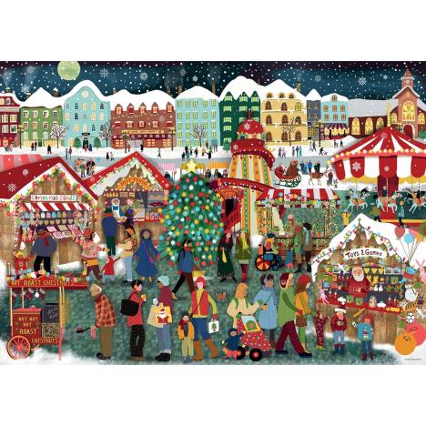 The Christmas Market 1000pc Jigsaw Puzzle Extra Image 1